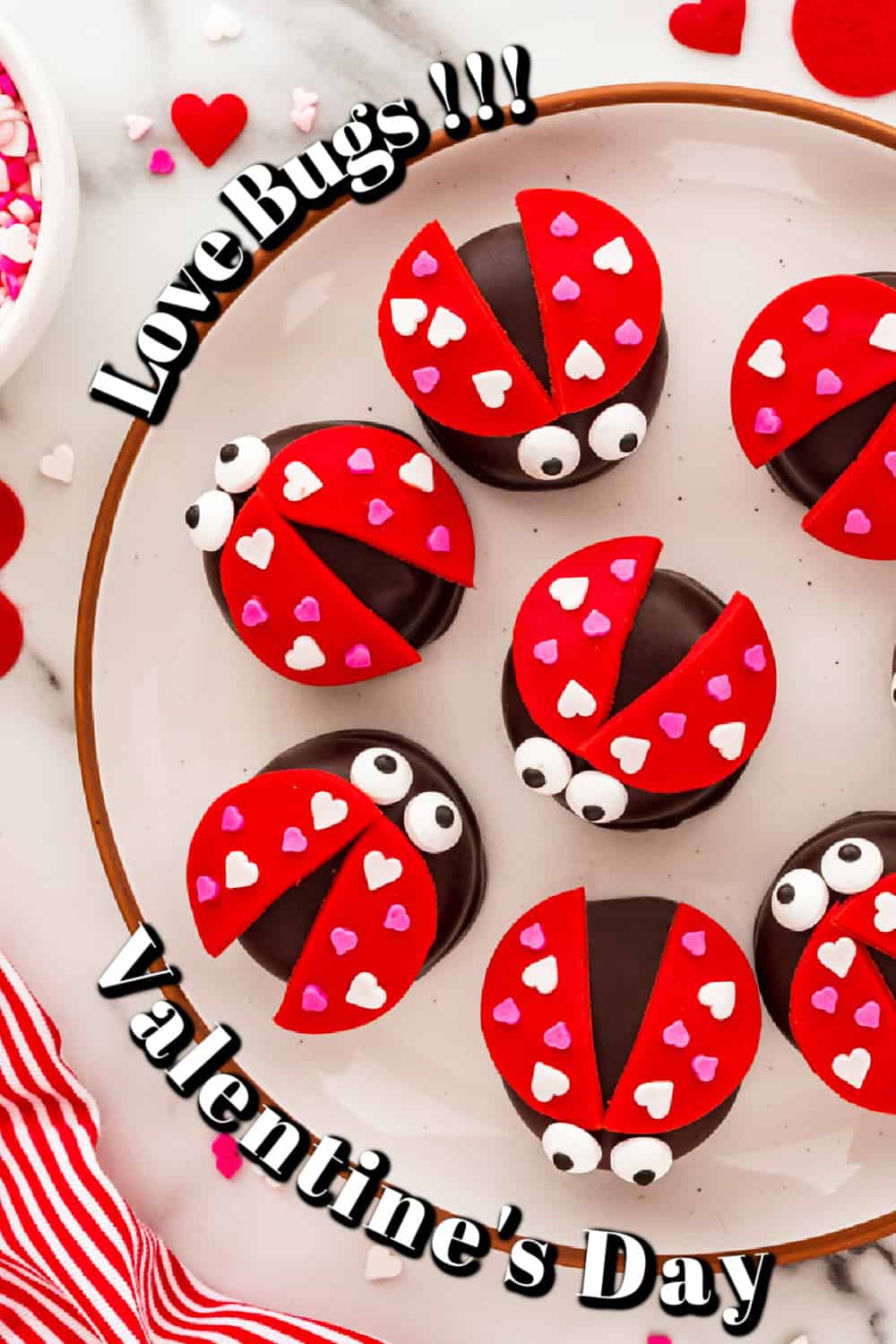 Love Bug Valentine's Day Cookies Pin