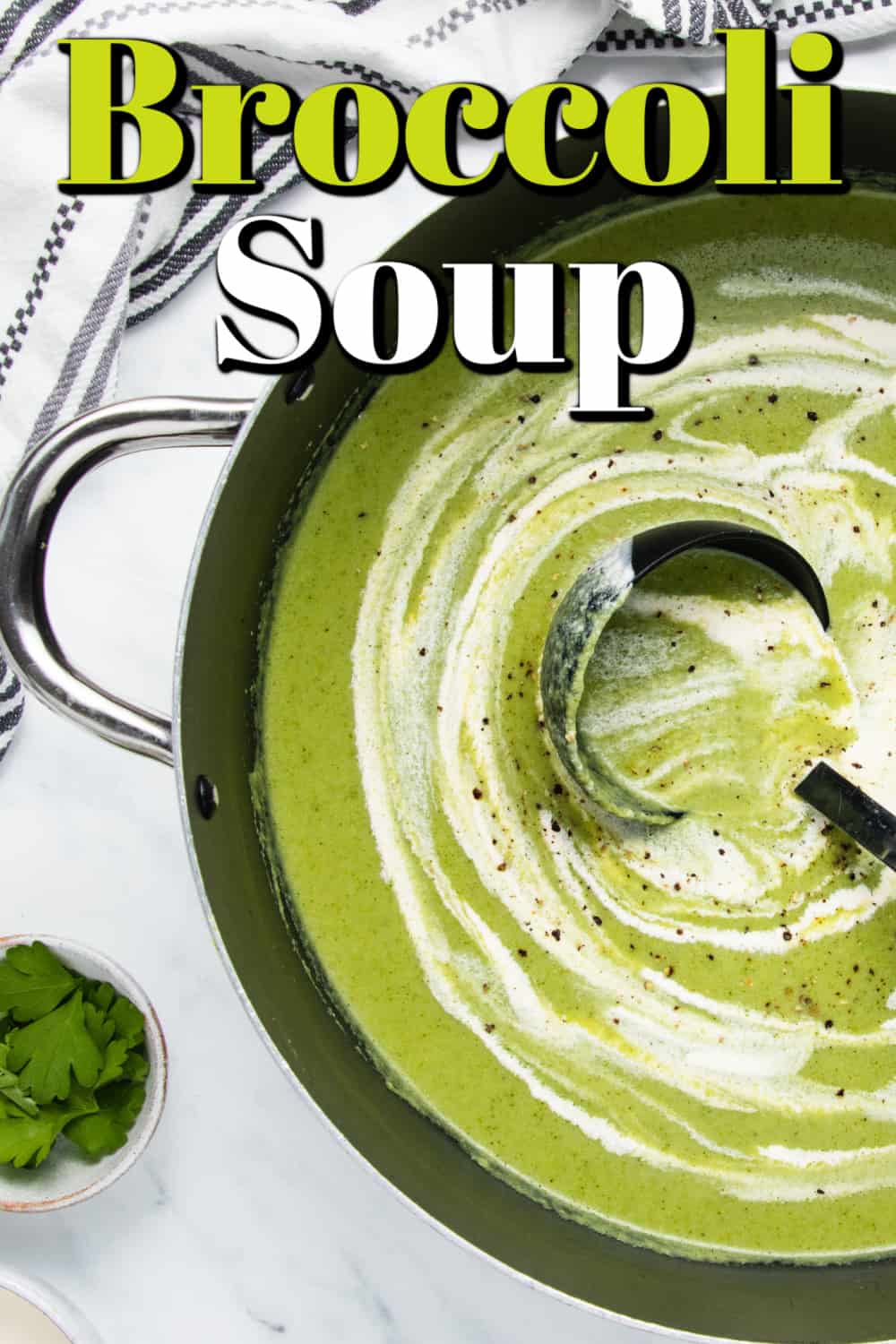 Broccoli Soup Recipe Pin.