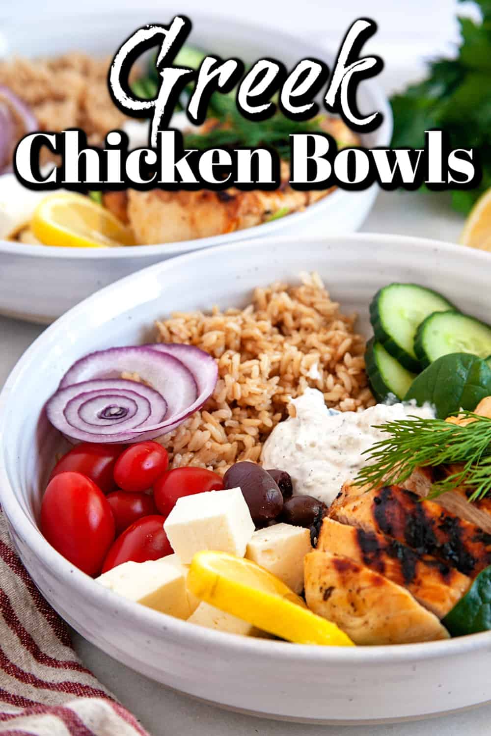 Greek Chicken Bowl Pin