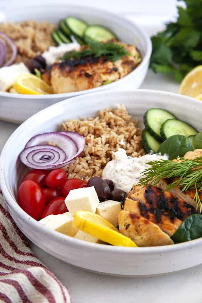 Greek Chicken Bowl - Noshing With The Nolands