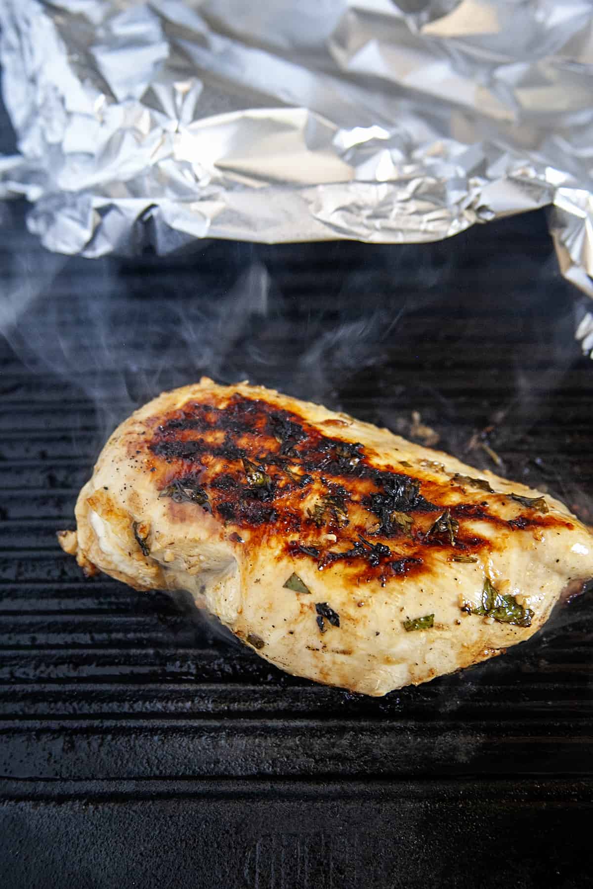 Chicken breast on the BBQ