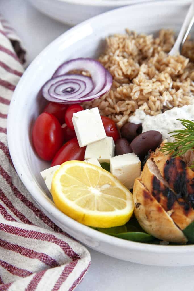 Greek Chicken Bowl - Noshing With The Nolands