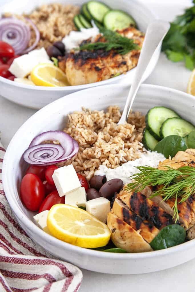 Greek Chicken Bowl - Noshing With The Nolands
