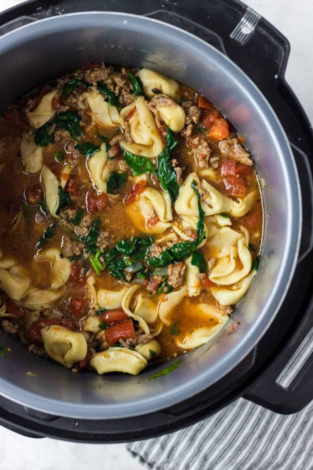 Instant Pot Tortellini Soup With Sausage-Noshing With The Nolands