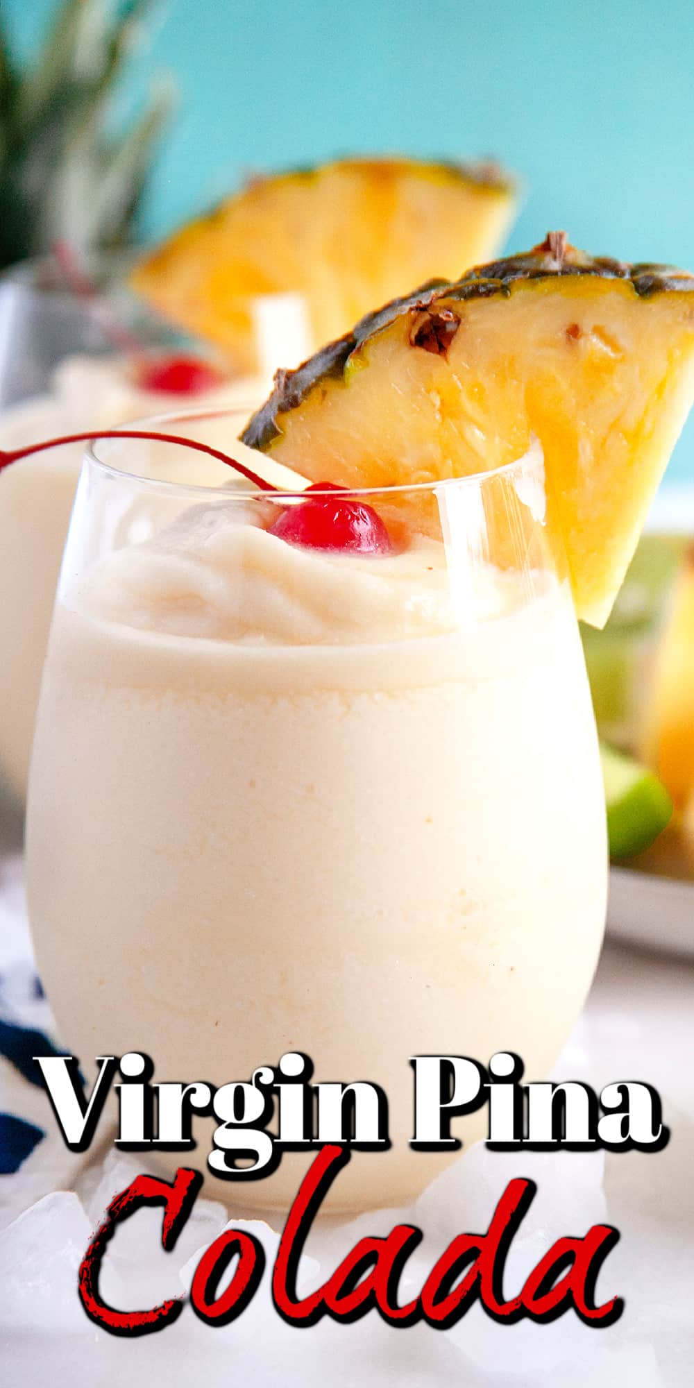 Virgin Pina Colada Recipe (Mocktail) Pin