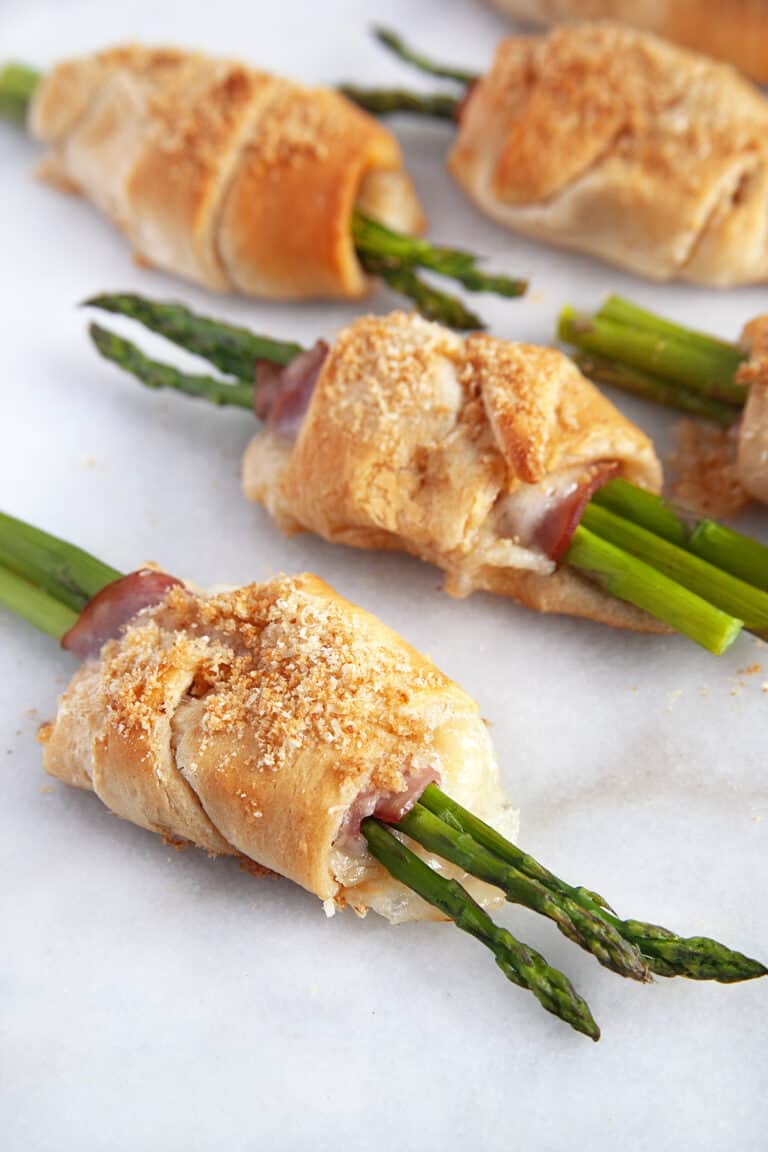 Ham and Cheese Crescent Rolls With Asparagus - NWTN