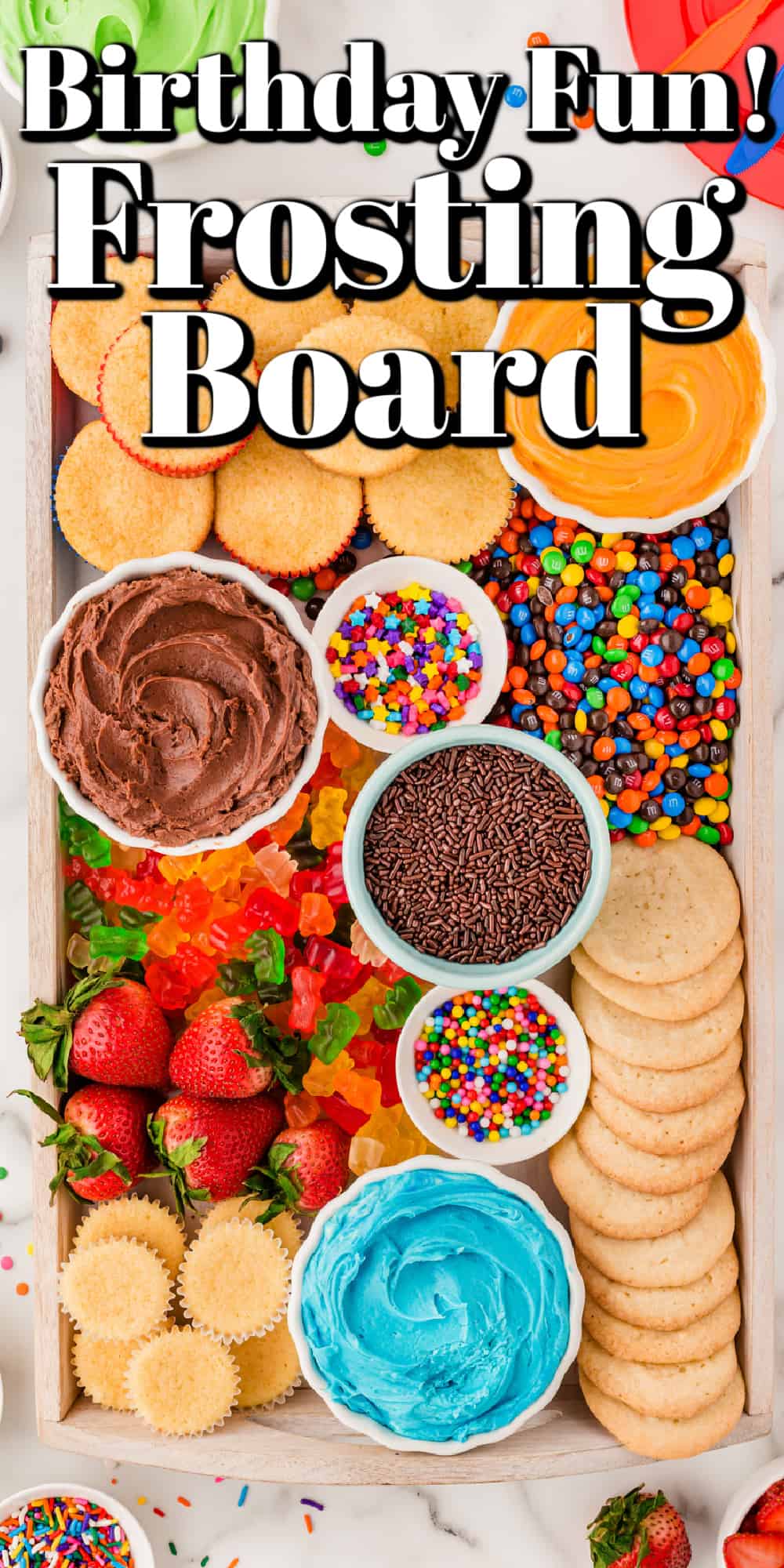 Frosting Board for Birthday Party Fun! Pin.