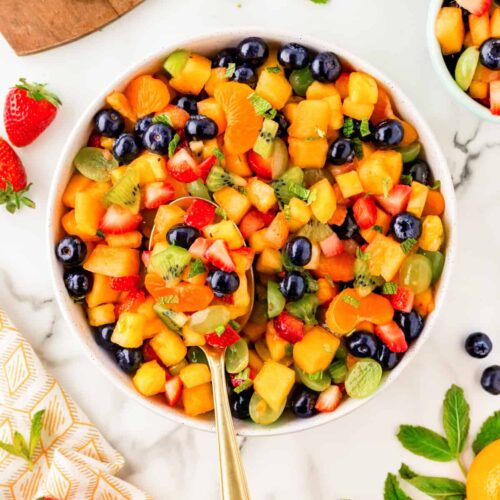 Fruit Salad with Honey Lime Dressing - NWTN