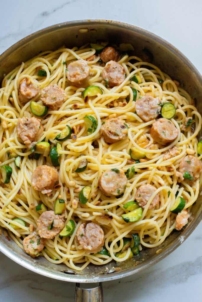 Chicken Sausage Pasta - Noshing With The Nolands