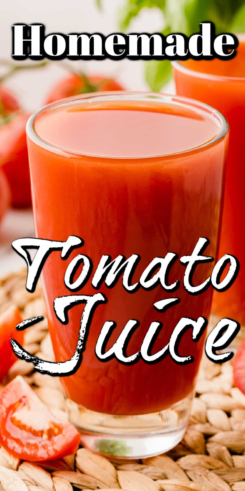Homemade Tomato Juice Recipe Pin. 
