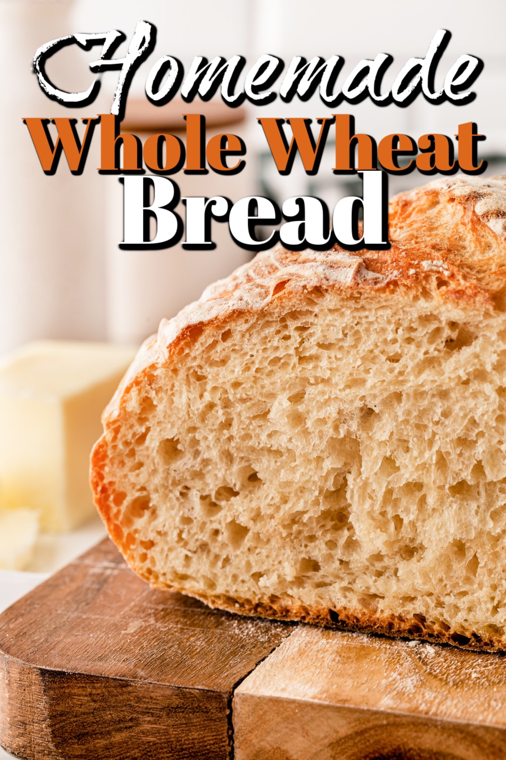 Homemade Whole Wheat Bread Pin. 