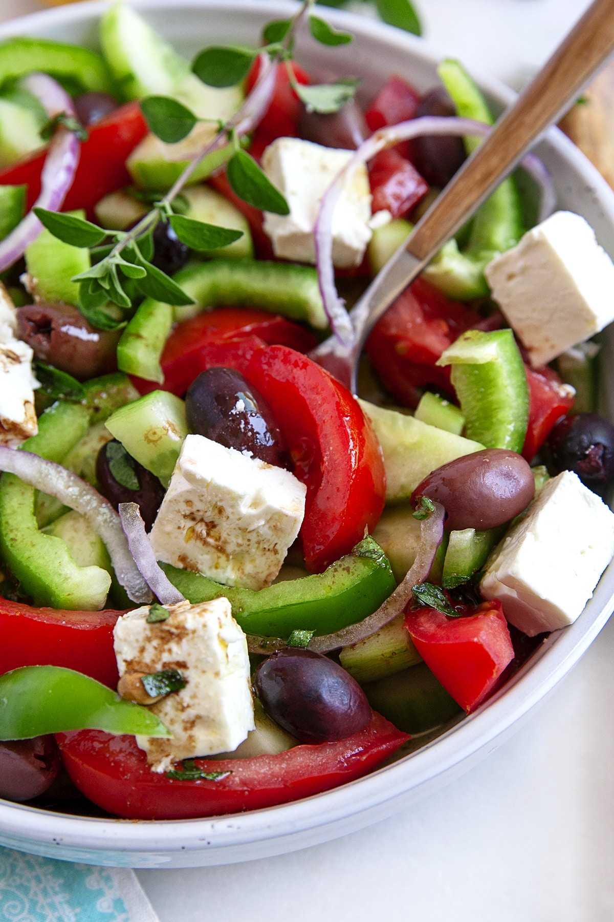 Classic Greek Salad - Noshing with The Nolands