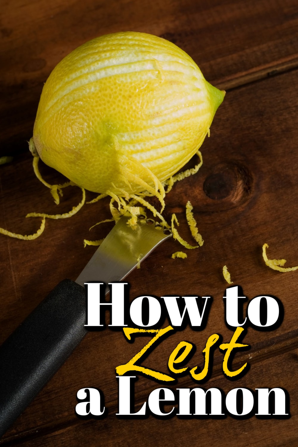 How to Zest a Lemon Pin. 