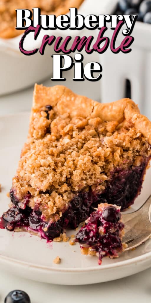 Blueberry Crumble Pie - Noshing With The Nolands