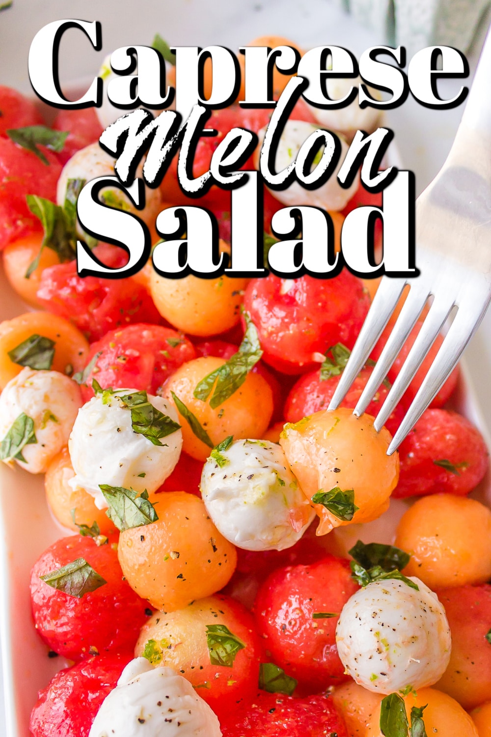 Caprese Melon Salad Pin. 