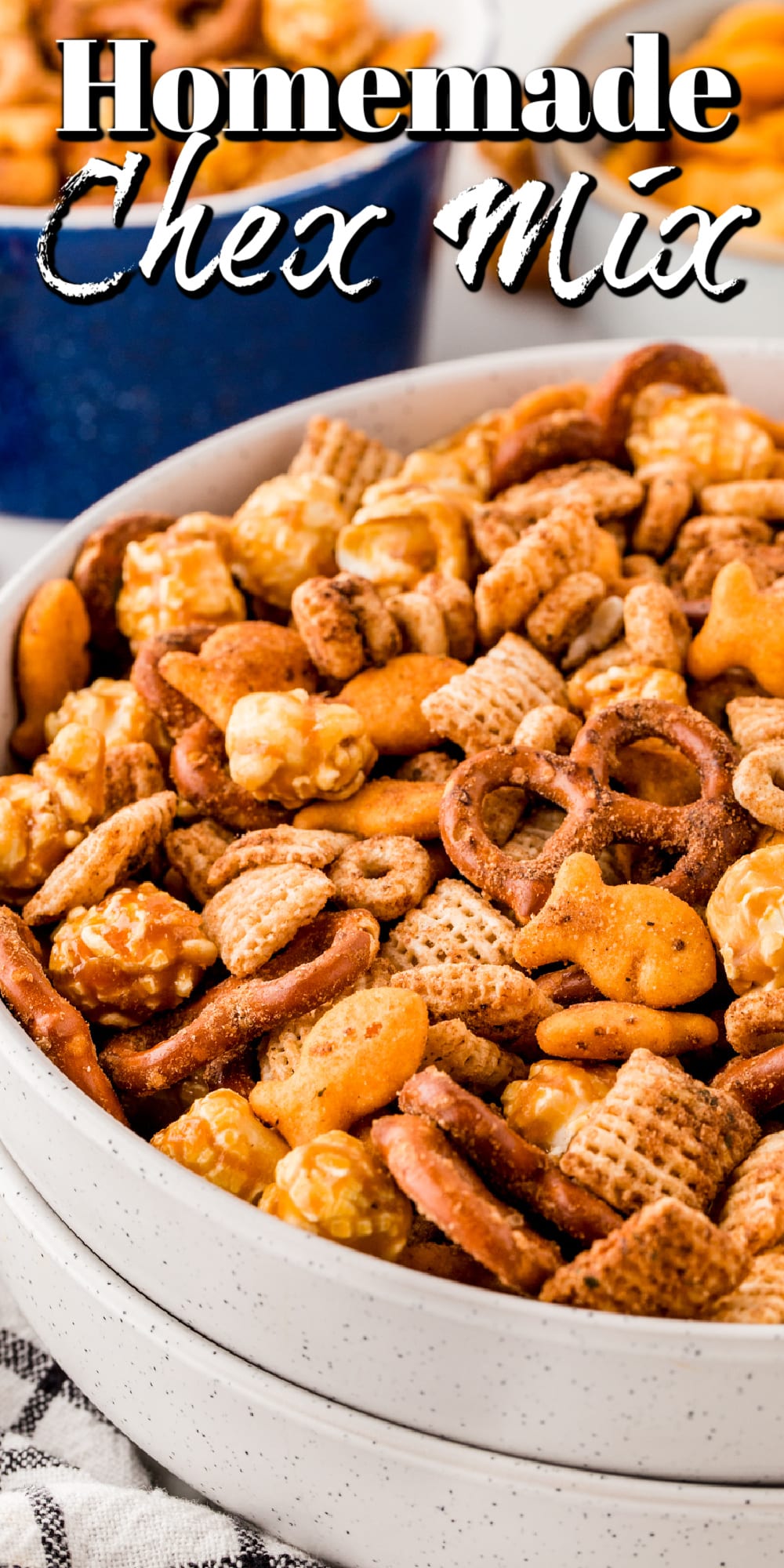Homemade Chex Mix Pin. 