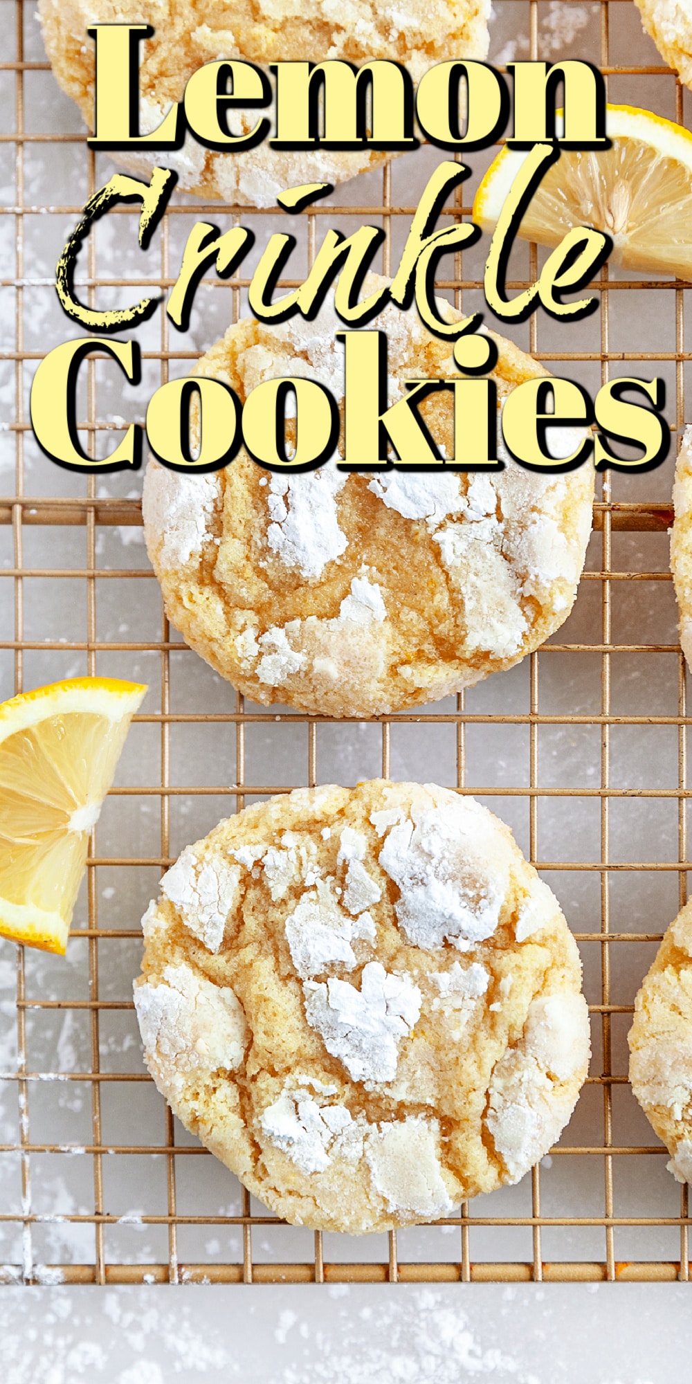 Lemon Crinkle Cookies Pin. 