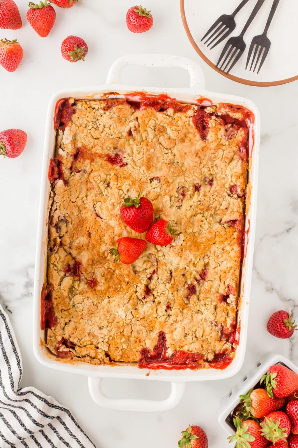 Strawberry Dump Cake - Noshing With The Nolands