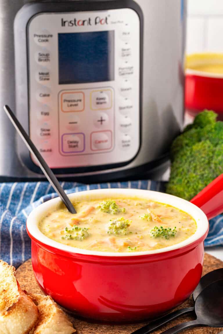 Instant Pot Broccoli Cheese Soup - Noshing With The Nolands