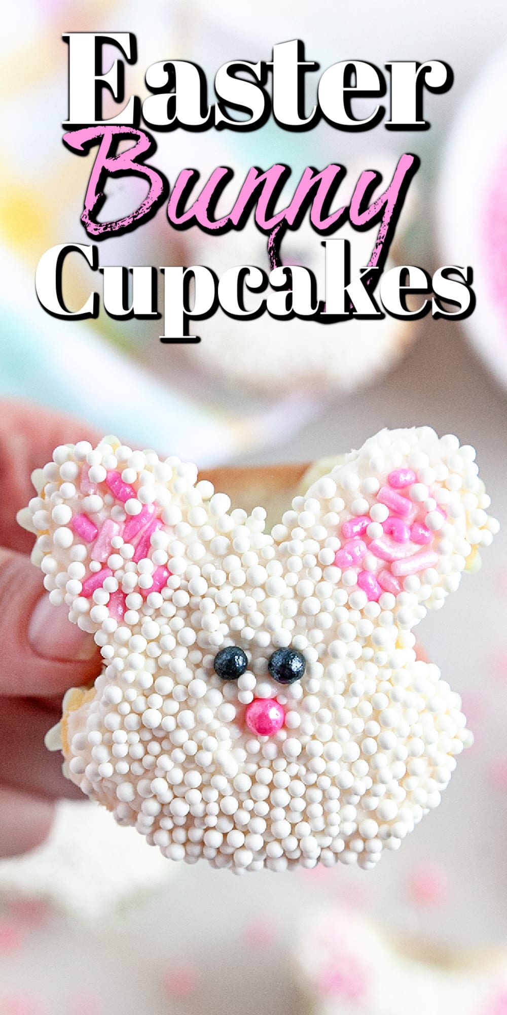 Easter Bunny Cupcakes Pin. 