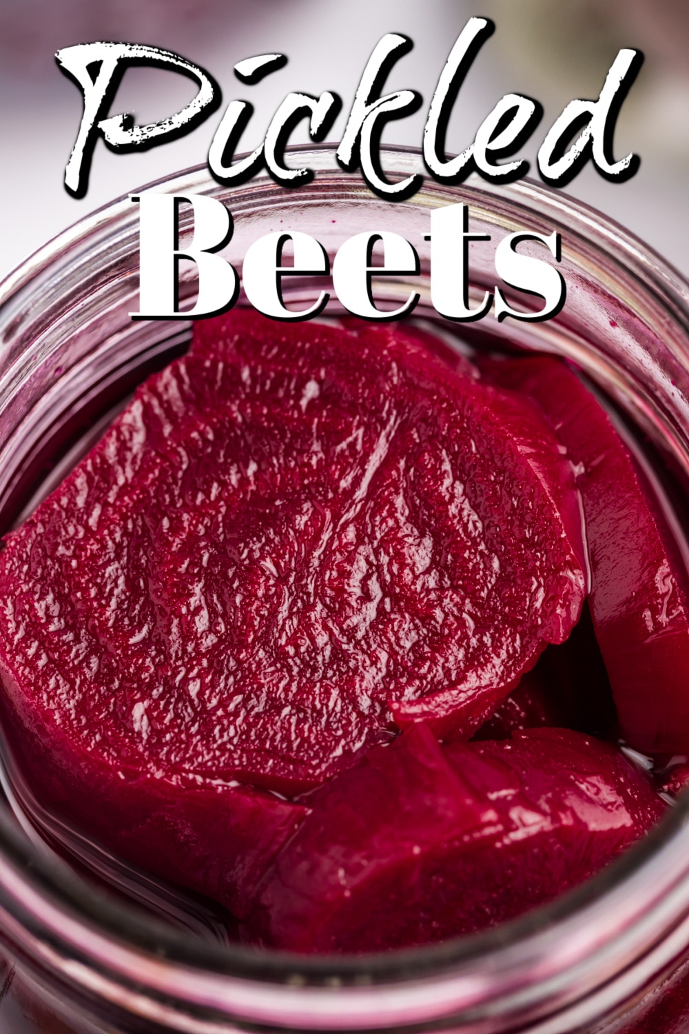 Easy Pickled Beets Recipe Pin.