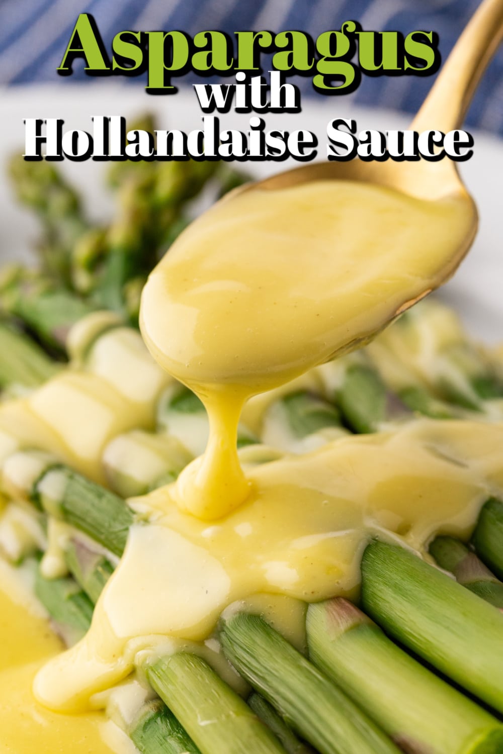 Asparagus with Hollandaise Sauce - Julia Child's Recipe Pin.