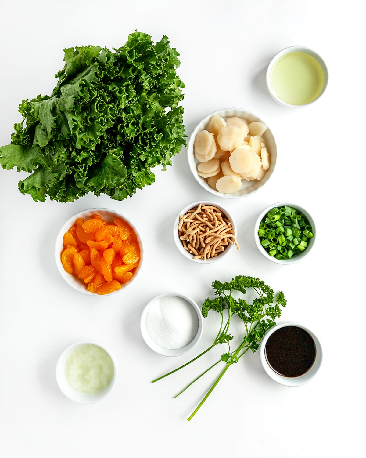 Ingredients for Asian Salad. 