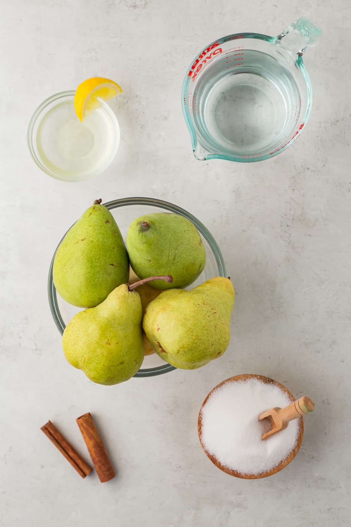 Ingredients for Canning Pears. 