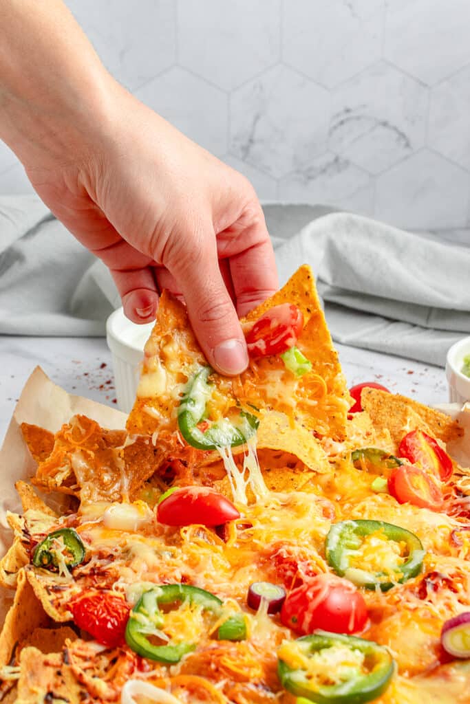 Smoky Chicken Nachos - Noshing With The Nolands