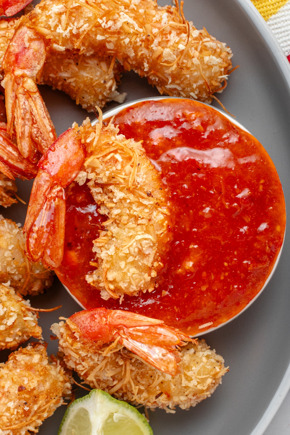 Coconut shrimp and luscious dipping sauce.