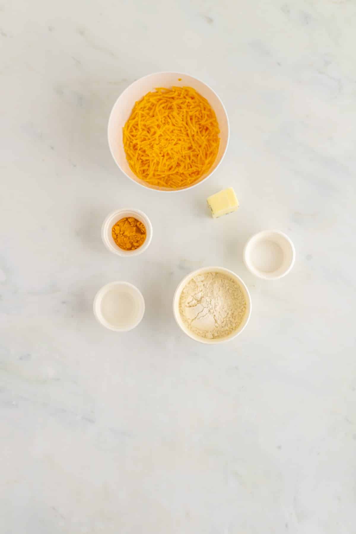 Homemade Cheez-Its Ingredients. 