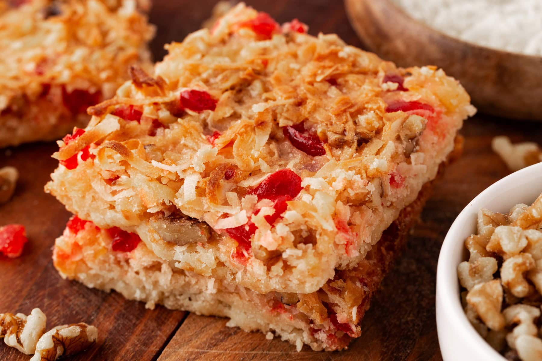 Horizontal photo of Pineapple Dream Bars. 