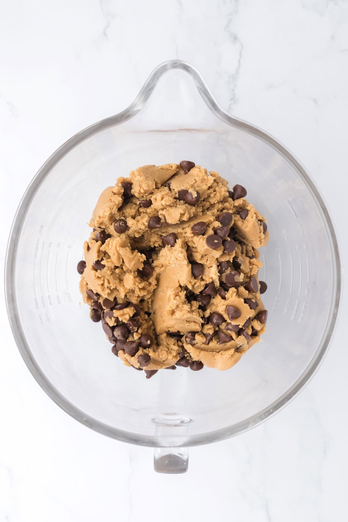 Cookie dough in a bowl. 