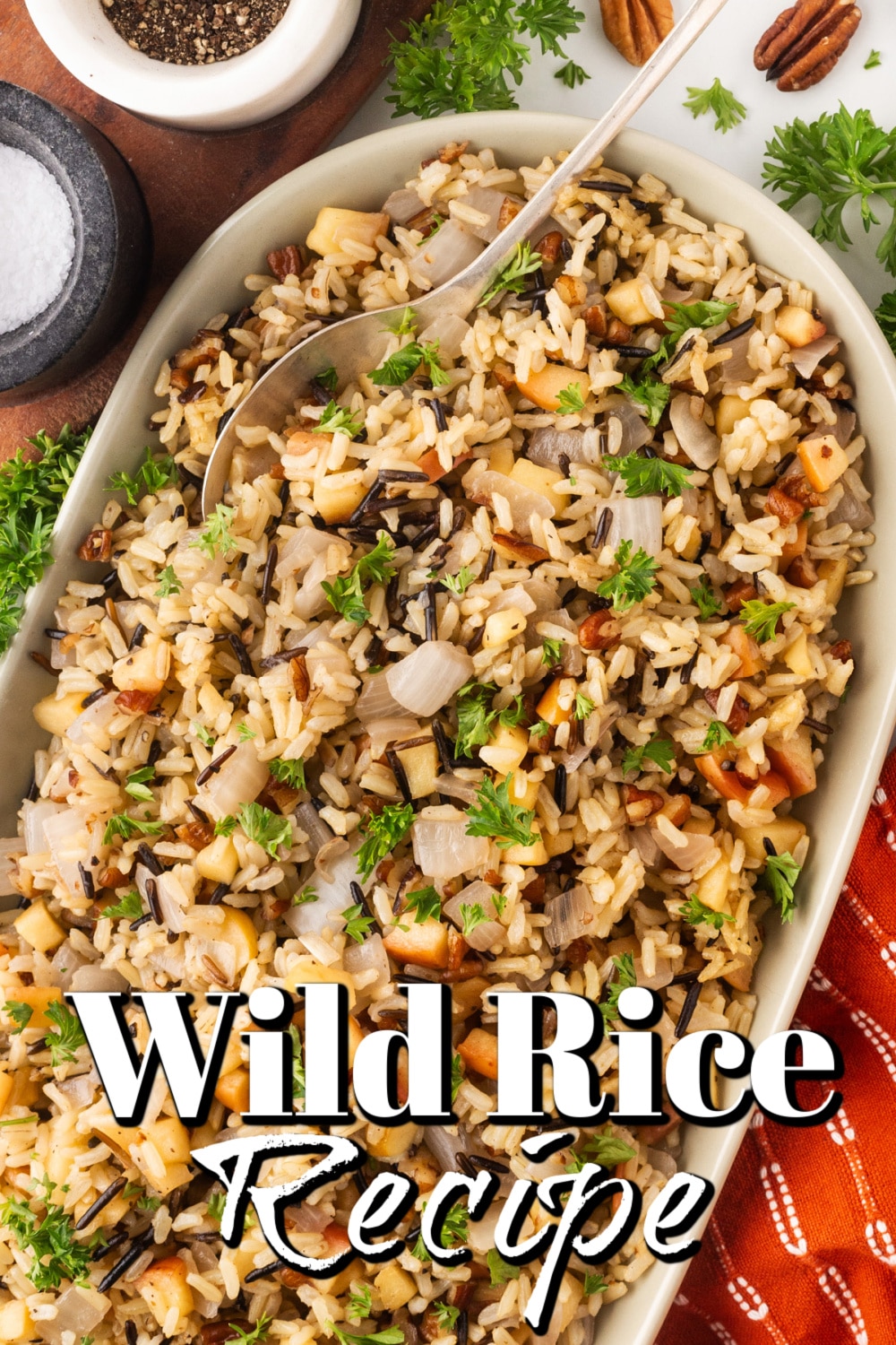 Wild Rice Recipe Pin. 