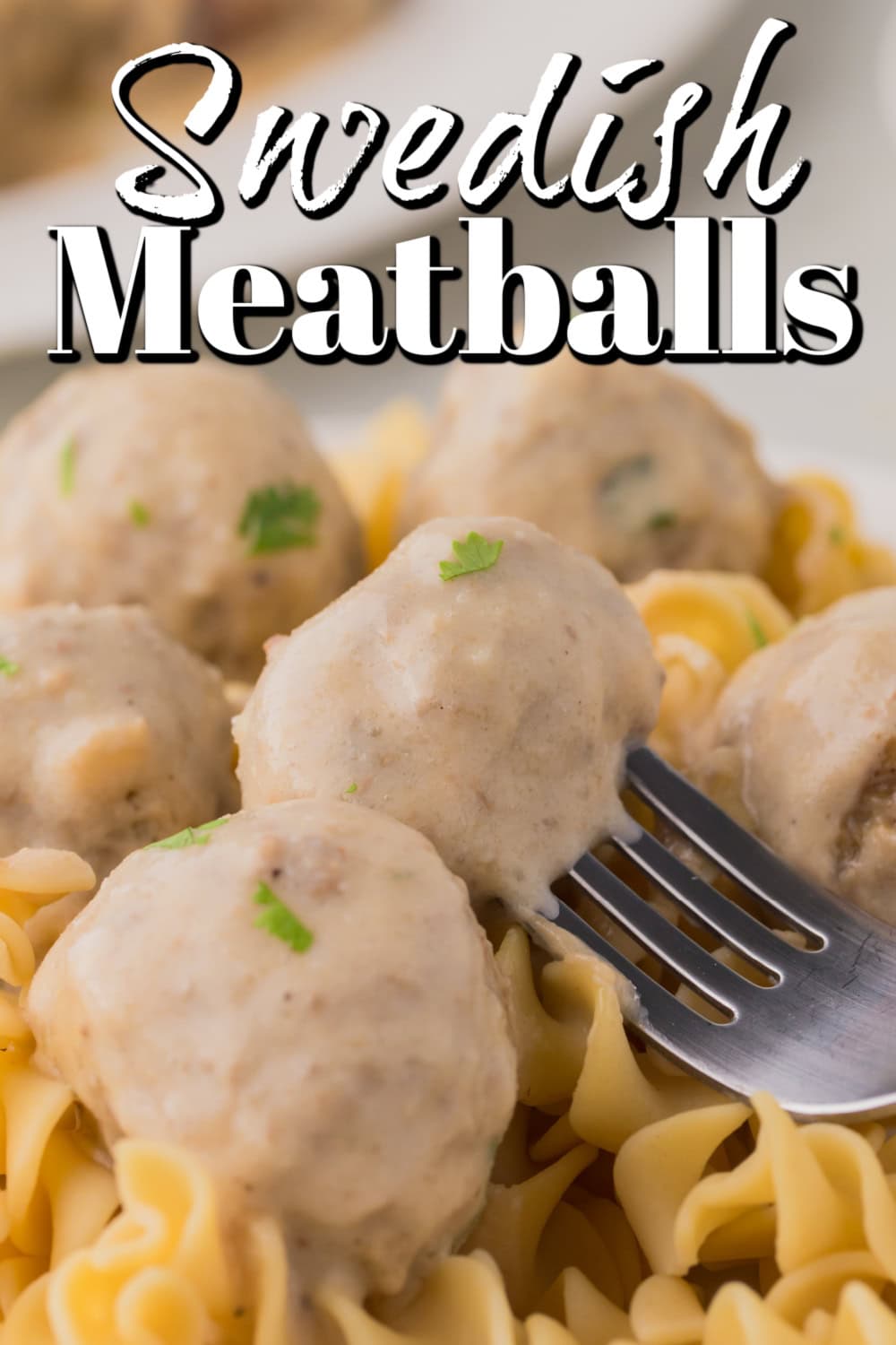 Swedish Meatball Recipe Pin. 