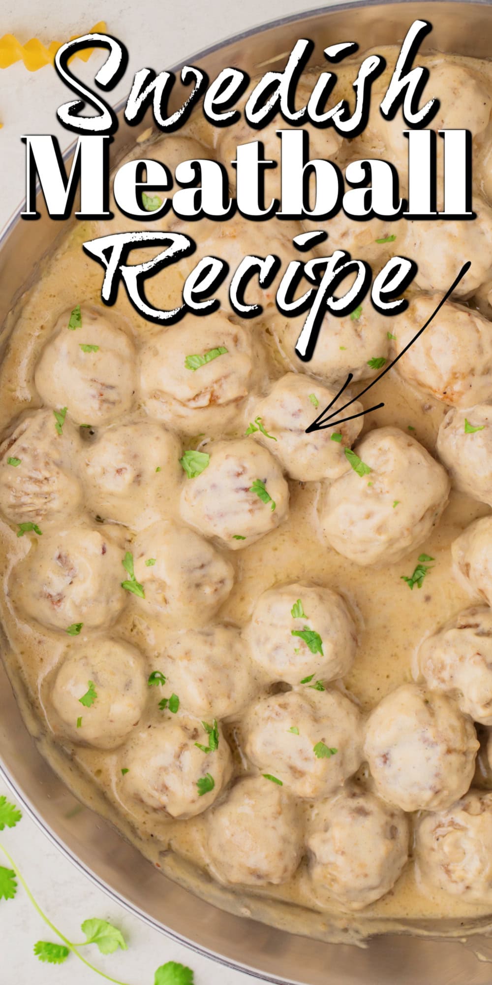 Swedish Meatball Recipe Pin. 