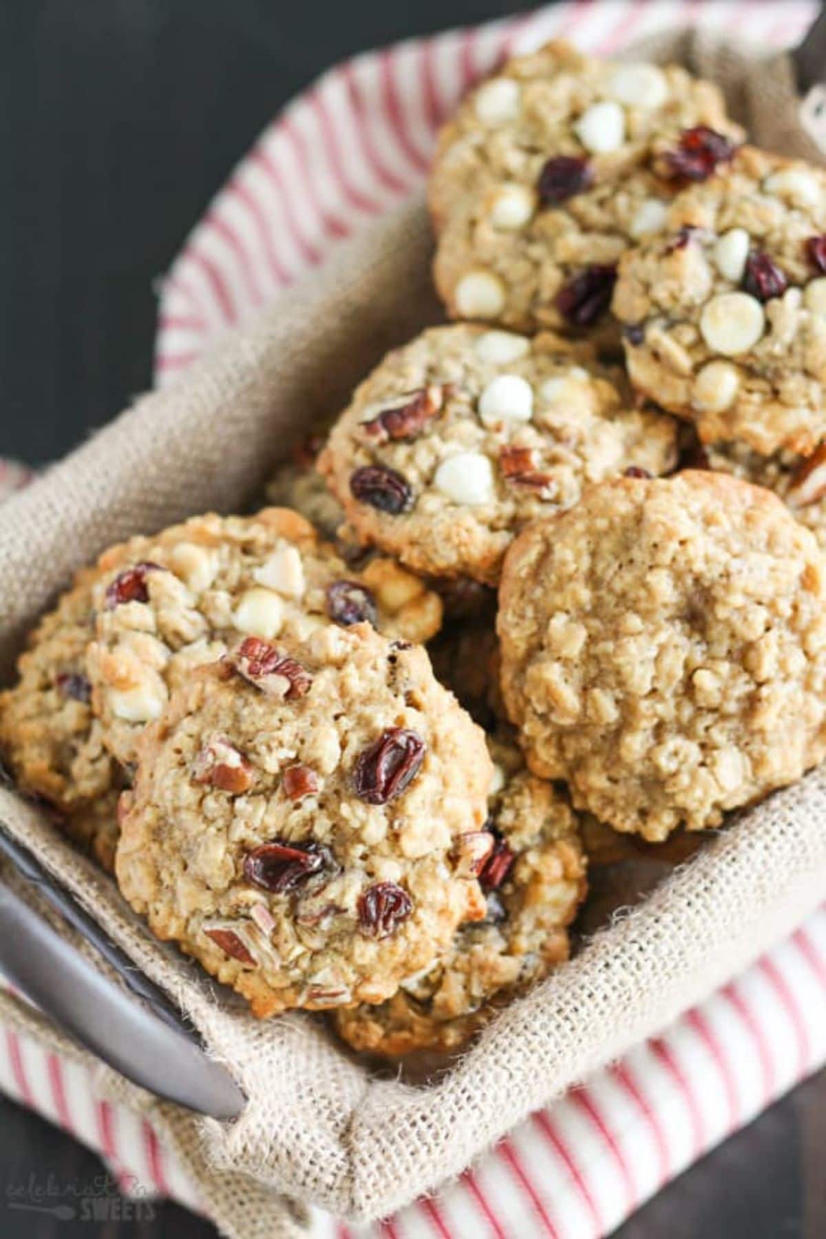 Maple Oatmeal Cookies in pan.