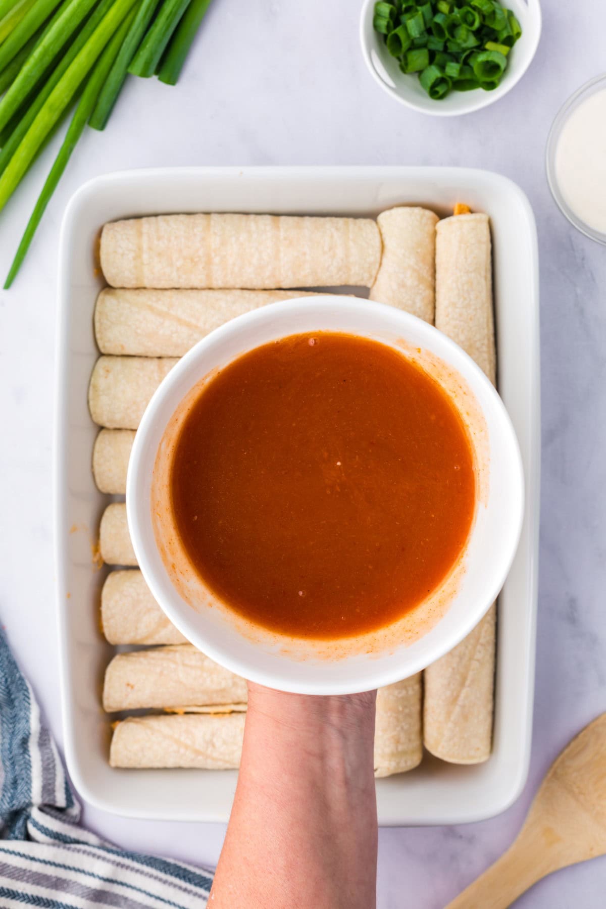 Enchilada sauce. 