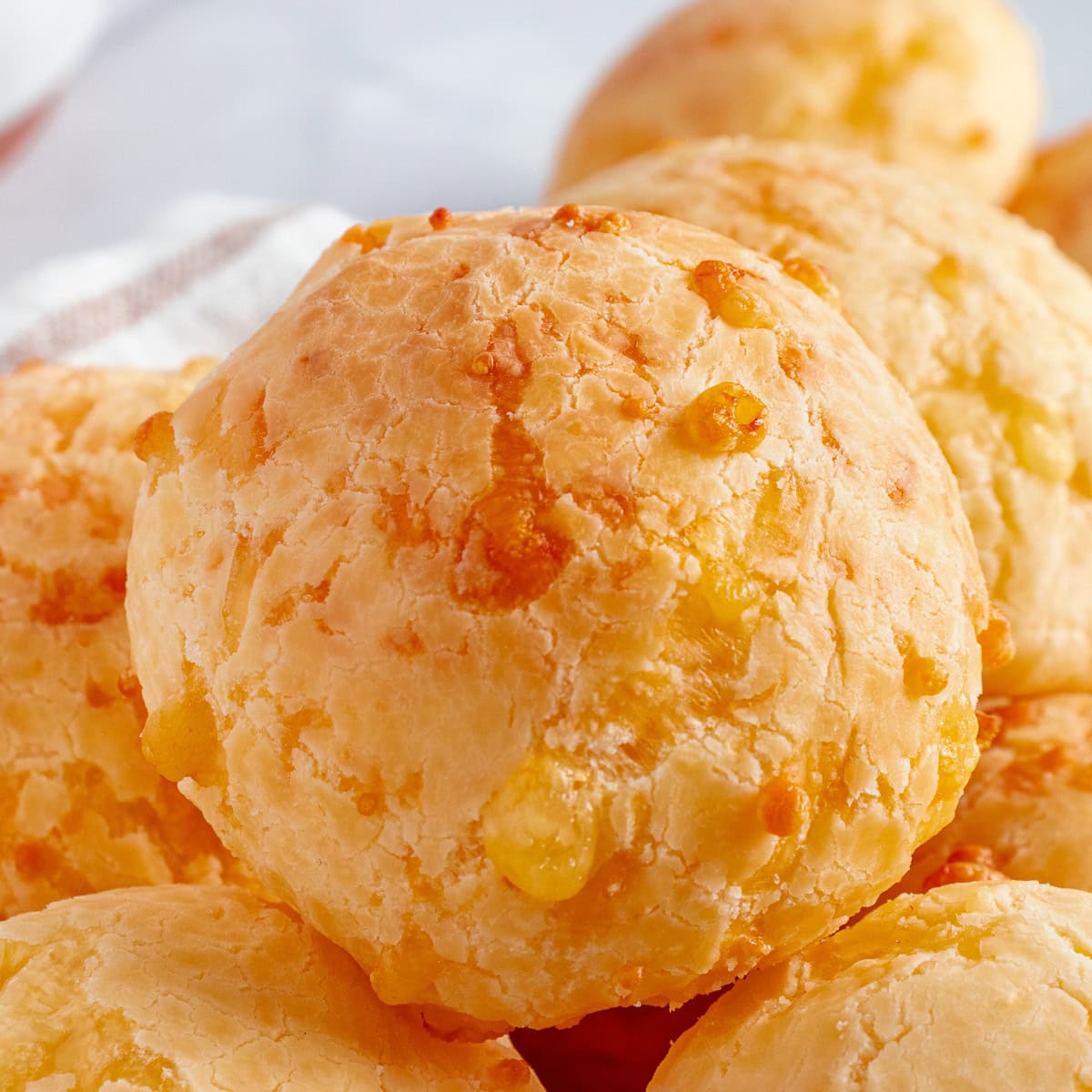 Close-up of a Chipa. 