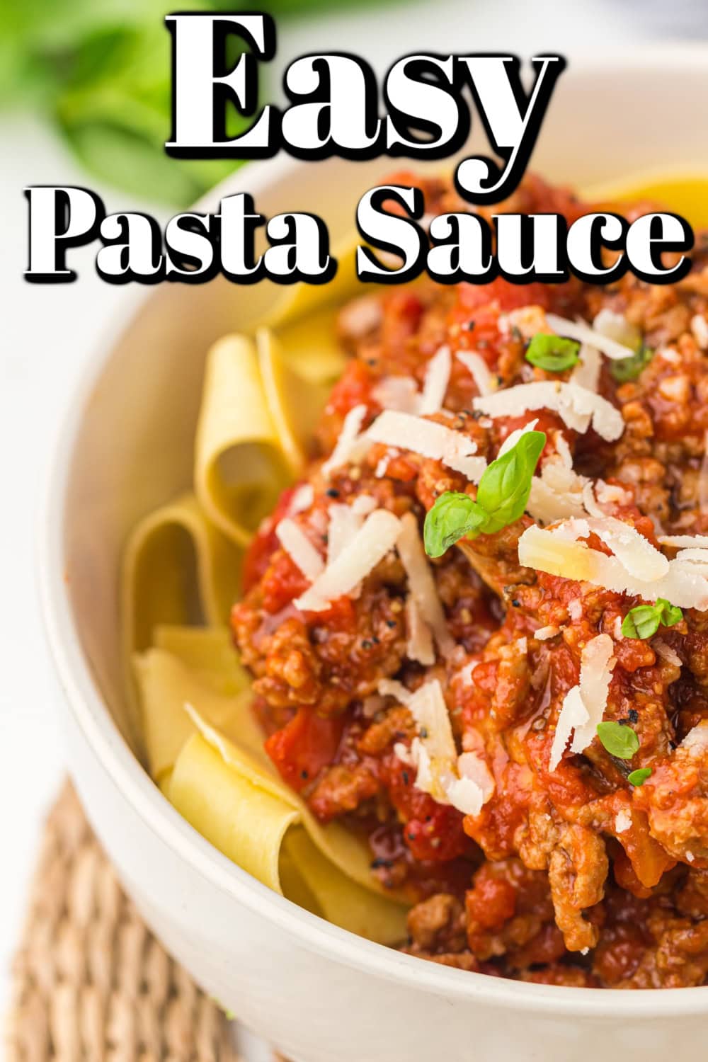 Easy Pasta Sauce Pin. 