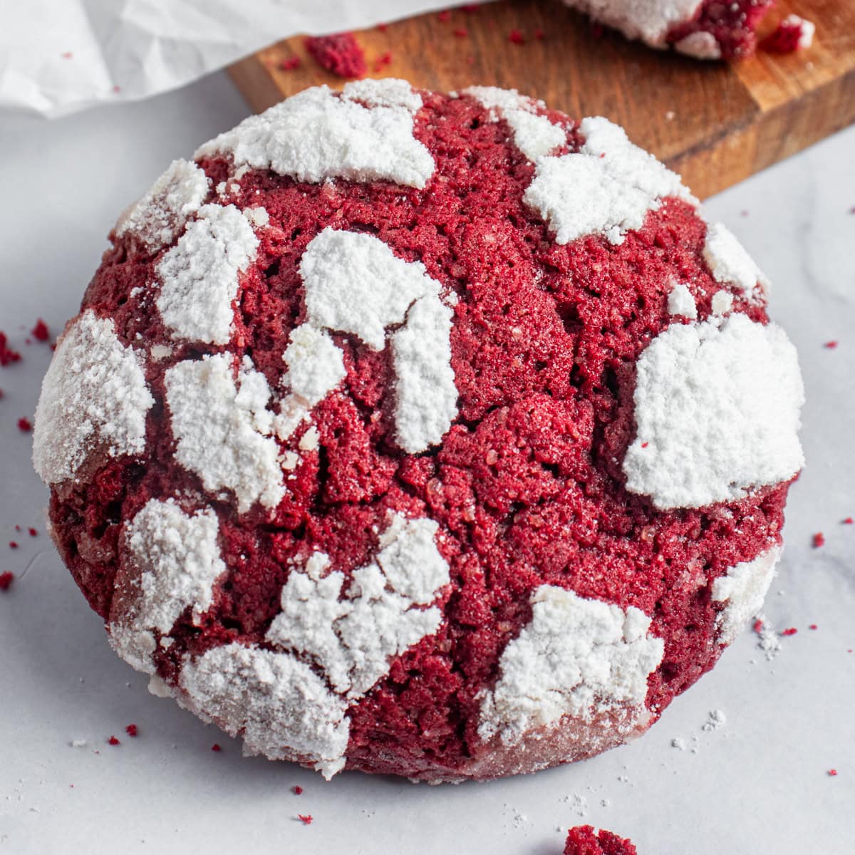 Close-up of a cookie. 