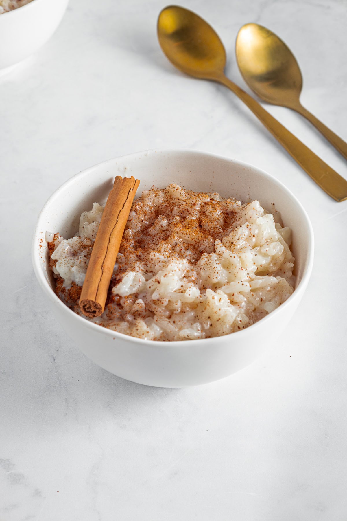 Creamy Arroz con Leche in a bowl.