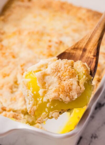 Lemon Dump Cake hero.