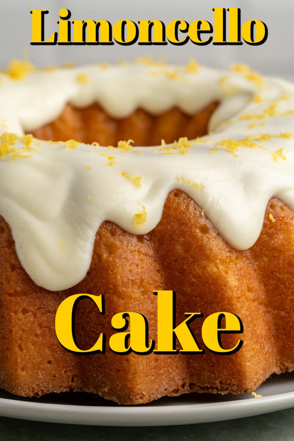 This Limoncello Cake is filled with luscious ingredients like lemon juice, lemon zest and limoncello to give you a lovely citrus flavor to this rich and butter cake. Limoncello Cake Pin.