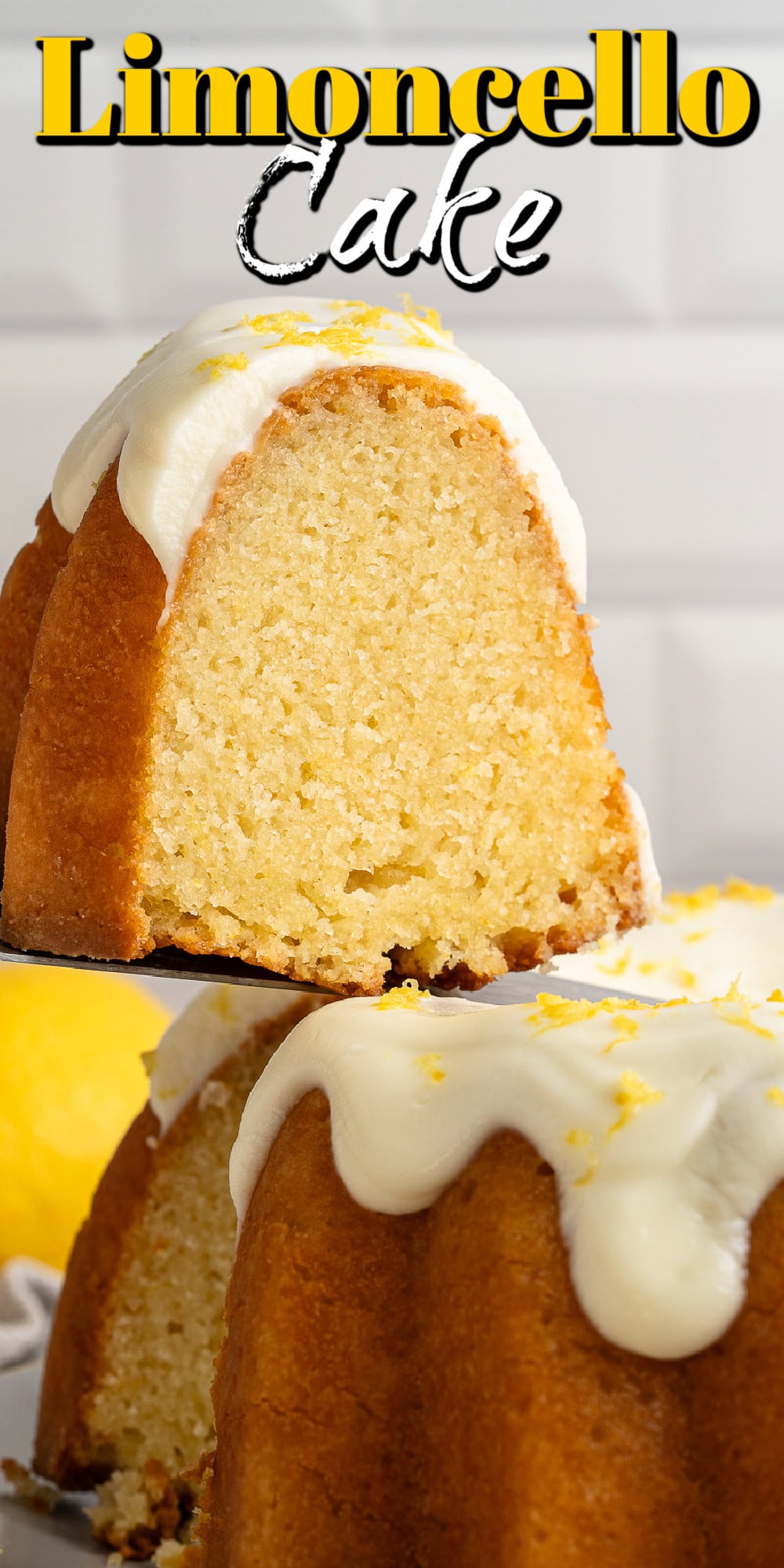 This Limoncello Cake is filled with luscious ingredients like lemon juice, lemon zest and limoncello to give you a lovely citrus flavor to this rich and butter cake. Limoncello Cake Pin.