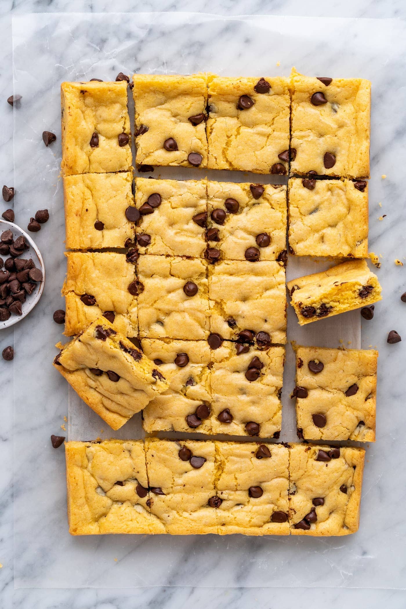 Get outside and enjoy the day with these 50 Picnic Basket Essentials. There is something for everyone to pack the perfect picnic and enjoy family time and the great outdoors. Cake mix cookie bars on a counter.