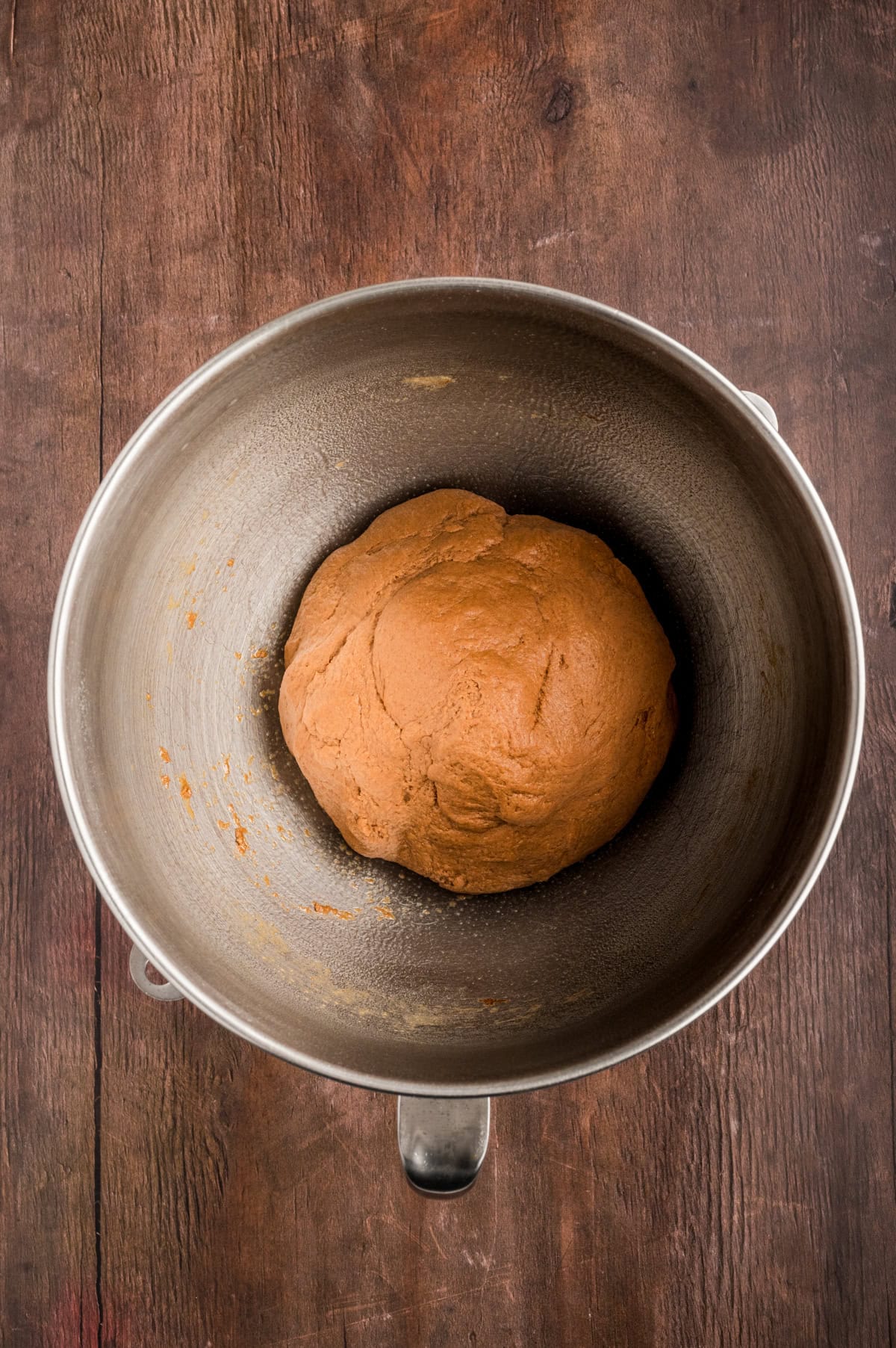 Dough in a bowl. 