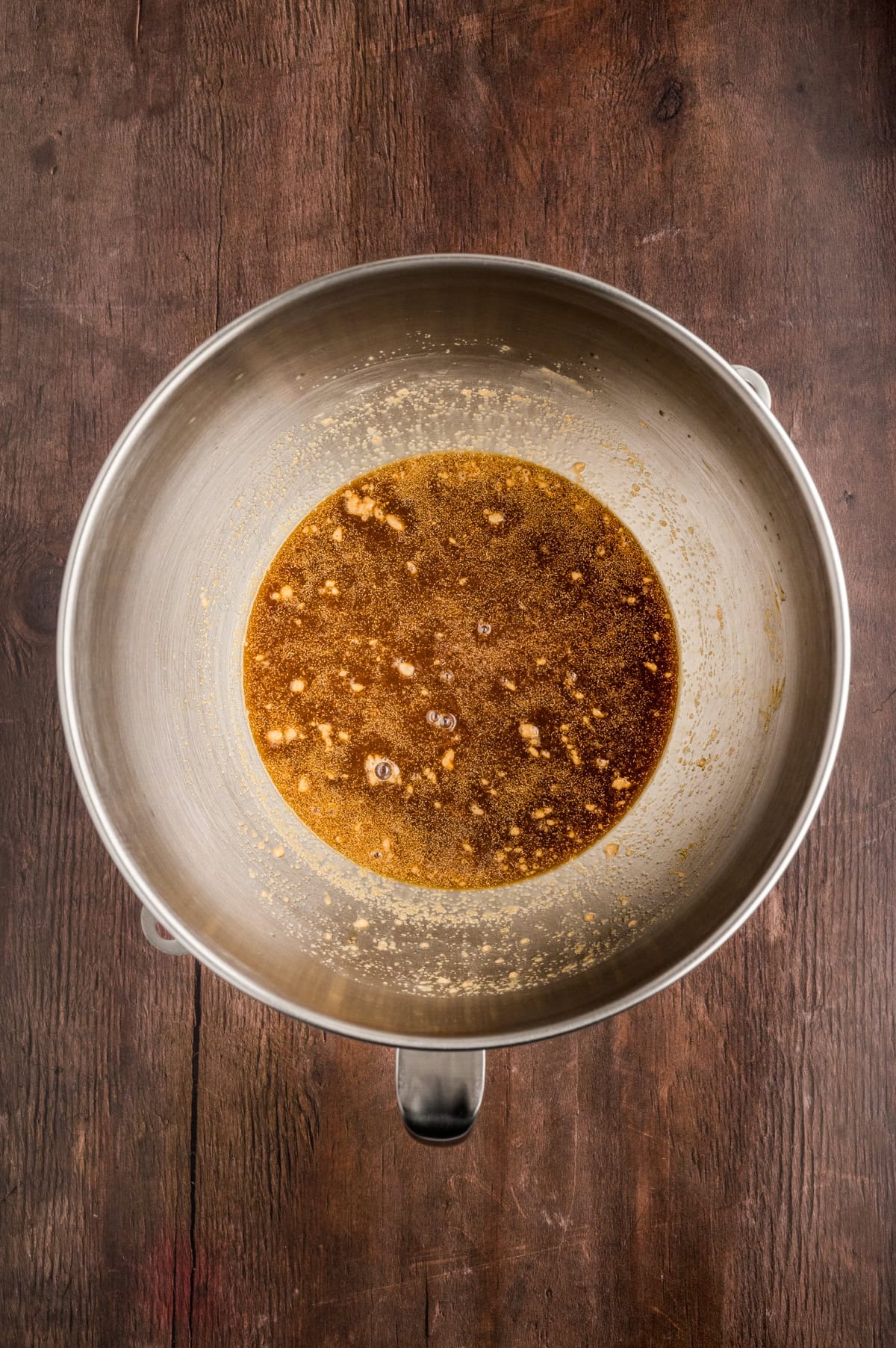 Wet ingredients. 