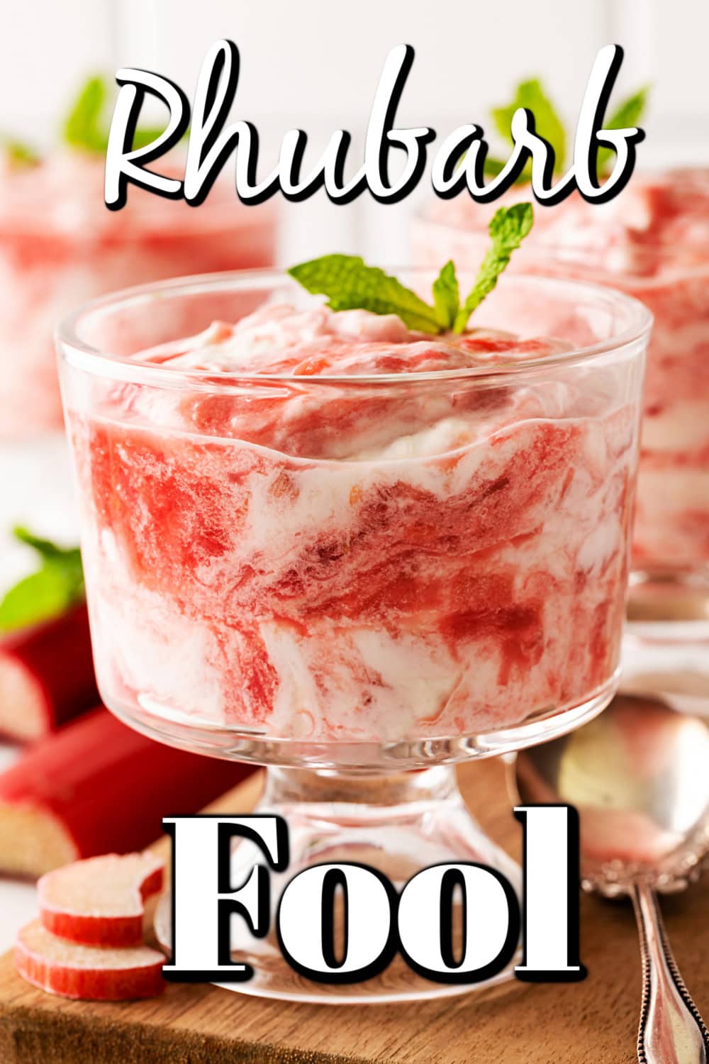 A delightful Rhubarb Fool is easy to make yet offers an elegant dessert. It is perfect after a BBQ in the spring and summer, as it is light as a cloud. Rhubarb Fool Pin.