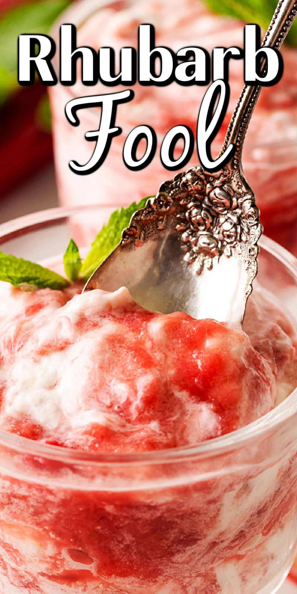 A delightful Rhubarb Fool is easy to make yet offers an elegant dessert. It is perfect after a BBQ in the spring and summer, as it is light as a cloud. Rhubarb Fool Pin.